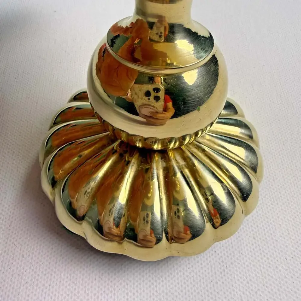 Candle Compliments by Crowing Touch vintage brass